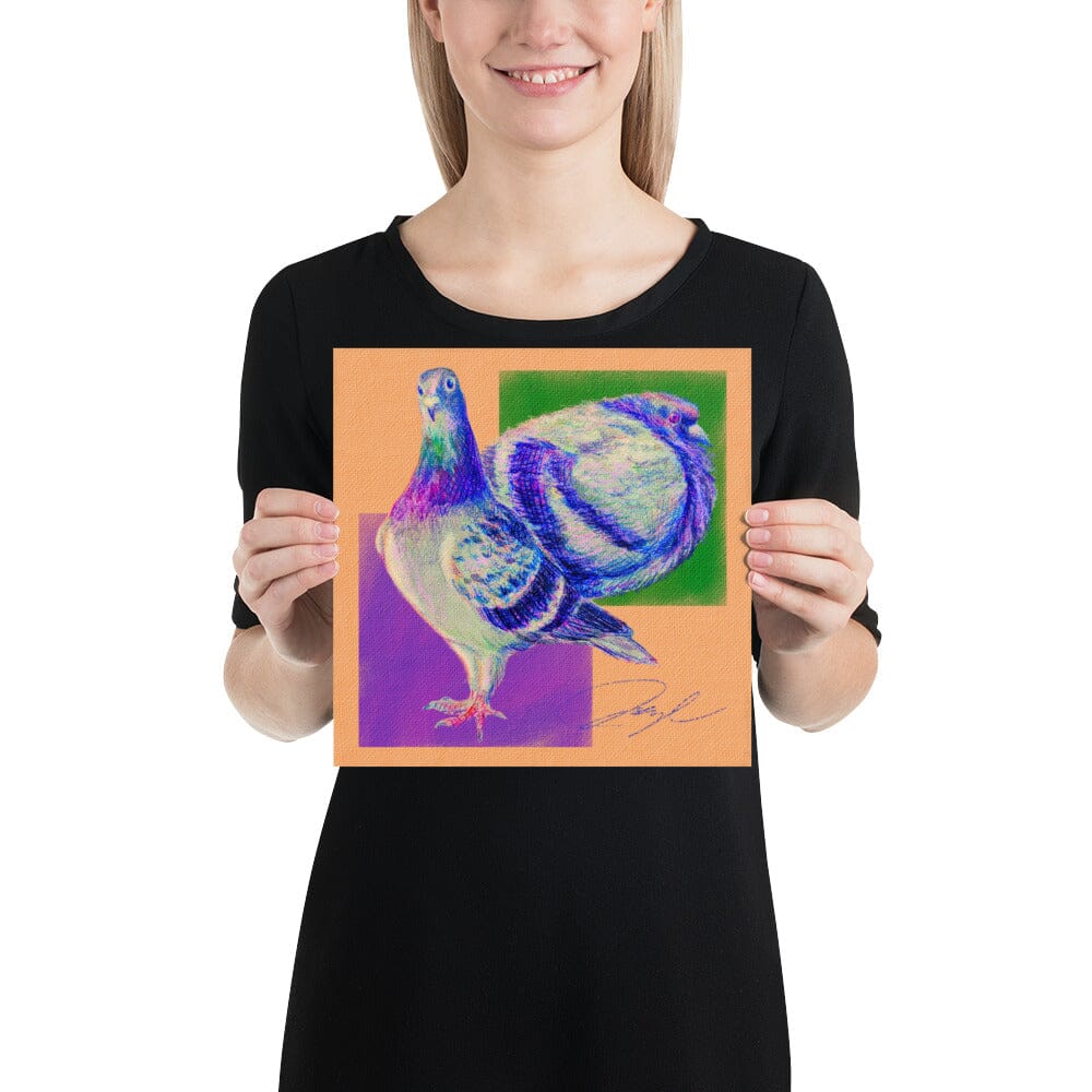 "Two Pigeons" Painting [Unfoiled] Posters, Prints, & Visual Artwork JoyousJoyfulJoyness 