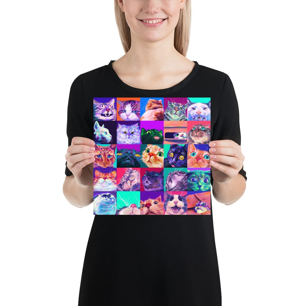 Close Encounters Collection - 25 Kitties - Compilation of 25 Cat Paintings [Unfoiled] Posters, Prints, & Visual Artwork JoyousJoyfulJoyness 