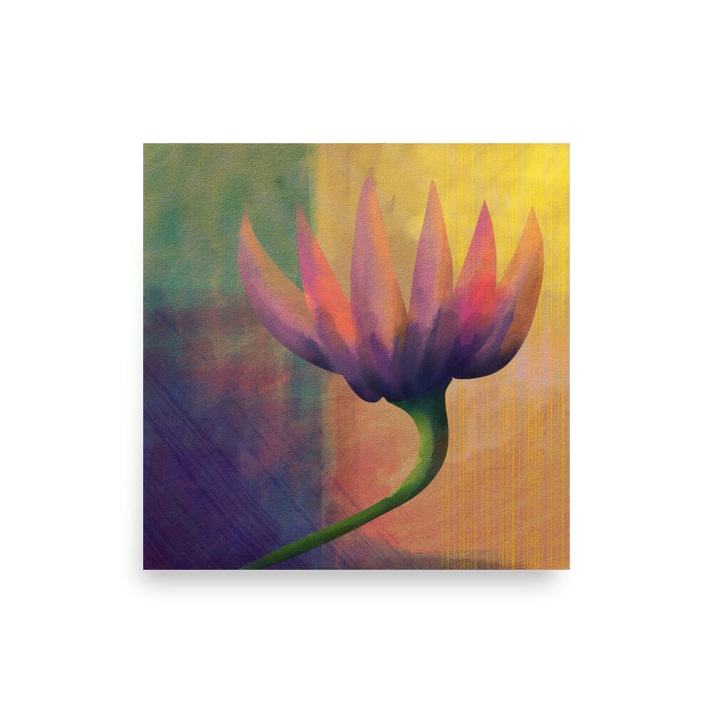 "Moody Flower" Painting [Unfoiled] Posters, Prints, & Visual Artwork JoyousJoyfulJoyness 