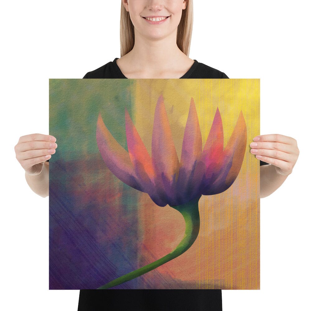 "Moody Flower" Painting [Unfoiled] Posters, Prints, & Visual Artwork JoyousJoyfulJoyness 