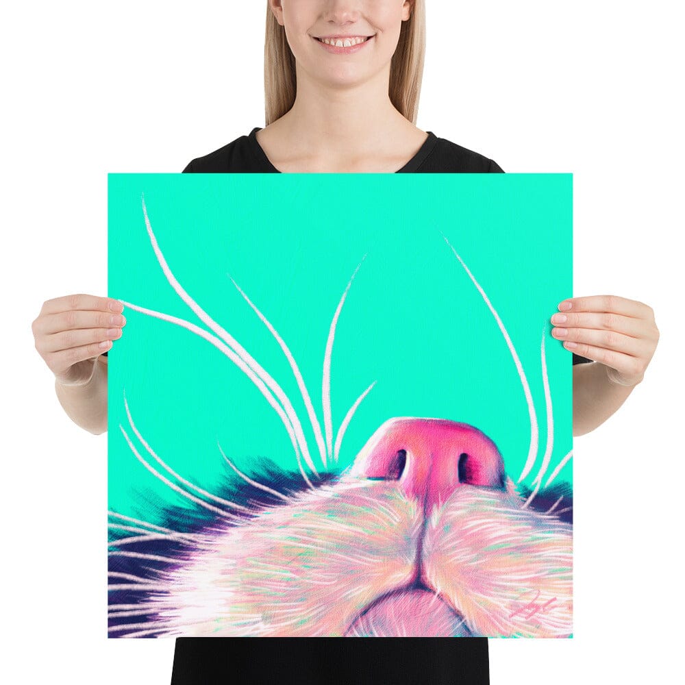 Close Encounters Collection - "Boop" - Close Up Painting of a Cat Nose [Unfoiled] Posters, Prints, & Visual Artwork JoyousJoyfulJoyness 