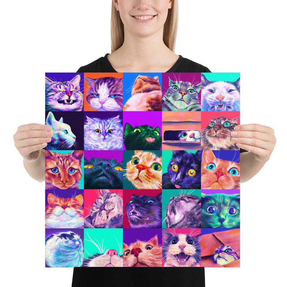 Close Encounters Collection - 25 Kitties - Compilation of 25 Cat Paintings [Unfoiled] Posters, Prints, & Visual Artwork JoyousJoyfulJoyness 