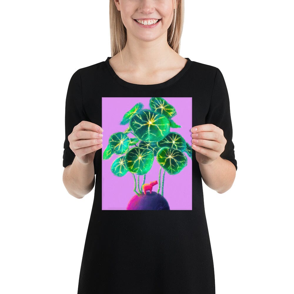 Little Capy, Big World Collection - "Capybara Stefania" Painting [Unfoiled] Posters, Prints, & Visual Artwork JoyousJoyfulJoyness 