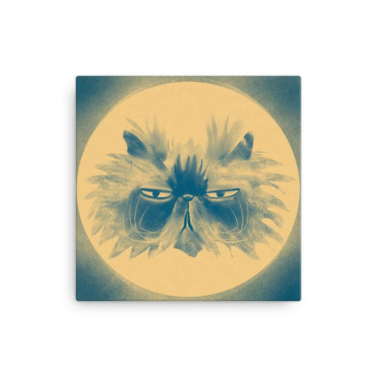 "Grumpy Moon" Painting [Unfoiled] Posters, Prints, & Visual Artwork JoyousJoyfulJoyness 