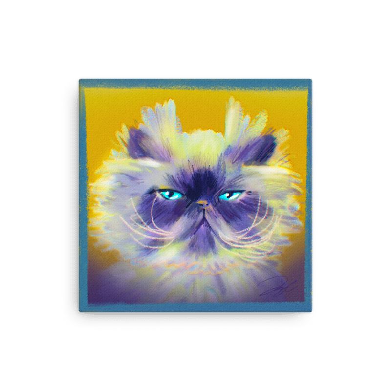 "Grumpy Whiskers" Painting [Unfoiled] Posters, Prints, & Visual Artwork JoyousJoyfulJoyness 