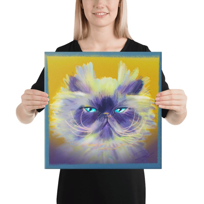 "Grumpy Whiskers" Painting [Unfoiled] Posters, Prints, & Visual Artwork JoyousJoyfulJoyness 
