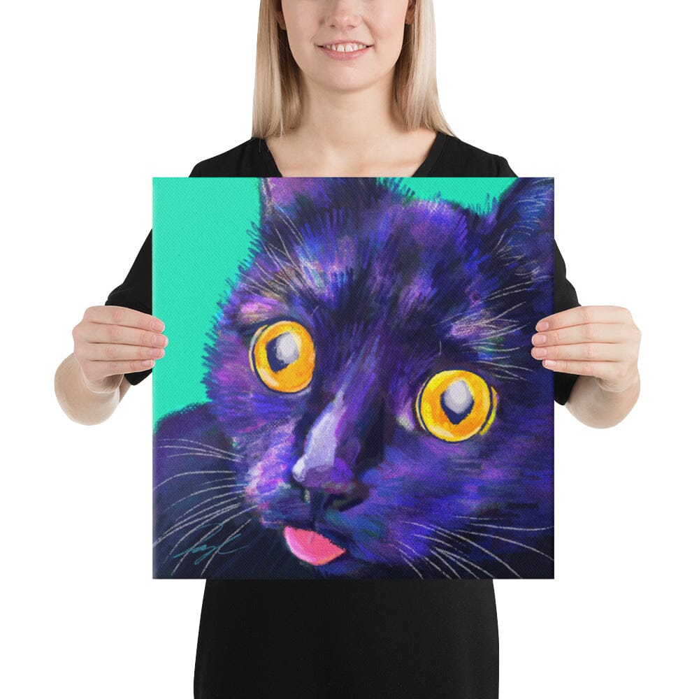 Stunning Digital Painting of a Black Cat | Available in Multiple
