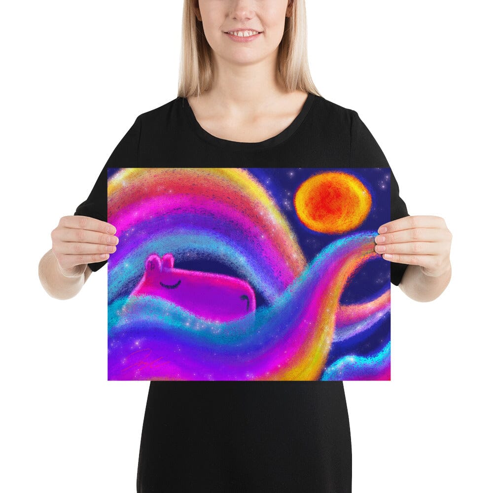 "Capybara and Rainbows" Painting [Unfoiled] Posters, Prints, & Visual Artwork JoyousJoyfulJoyness 