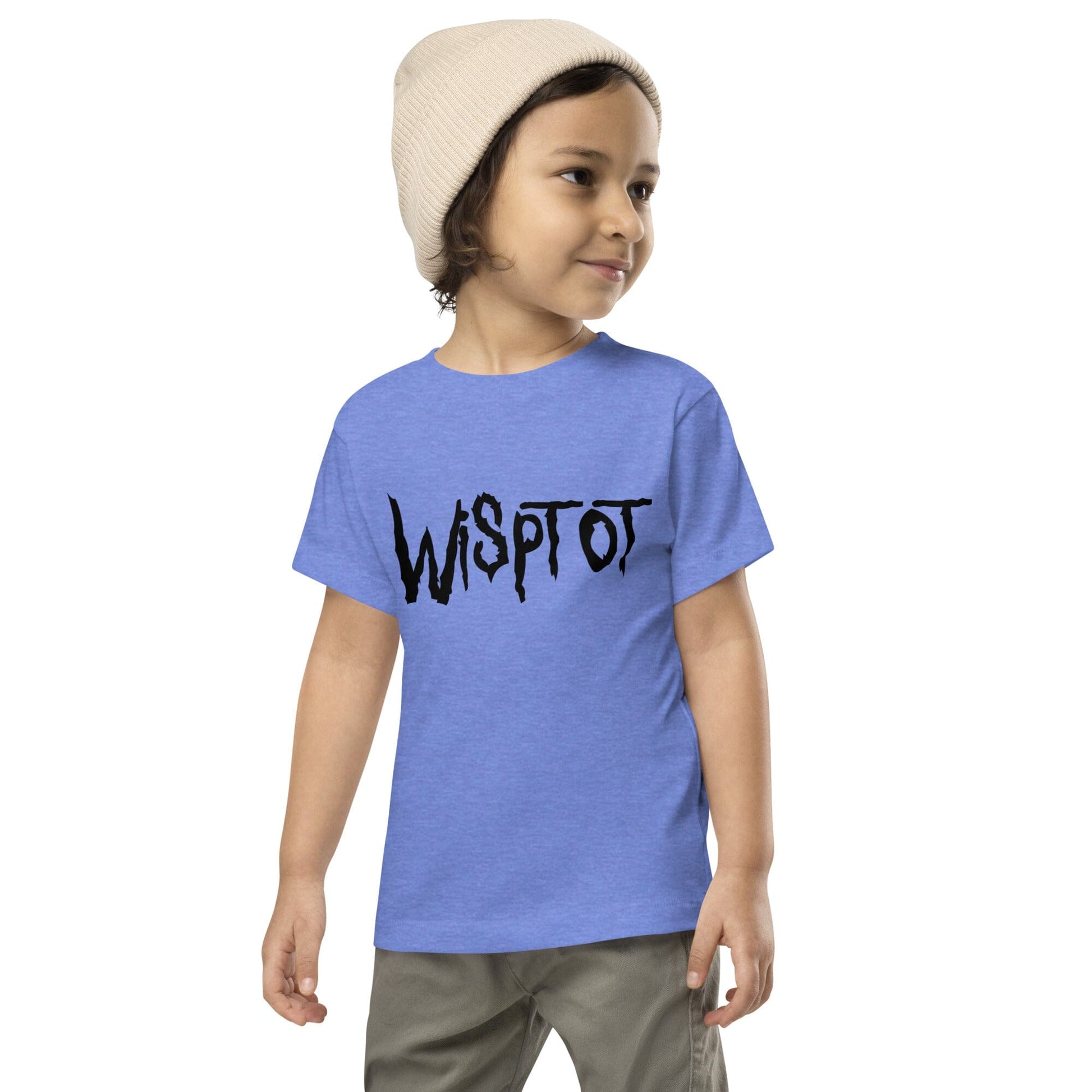 WispTot TODDLER T-Shirt [Unfoiled] (All net proceeds go to equally to Kitty CrusAIDe and Rags to Riches Animal Rescue) JoyousJoyfulJoyness Heather Columbia Blue 2T 