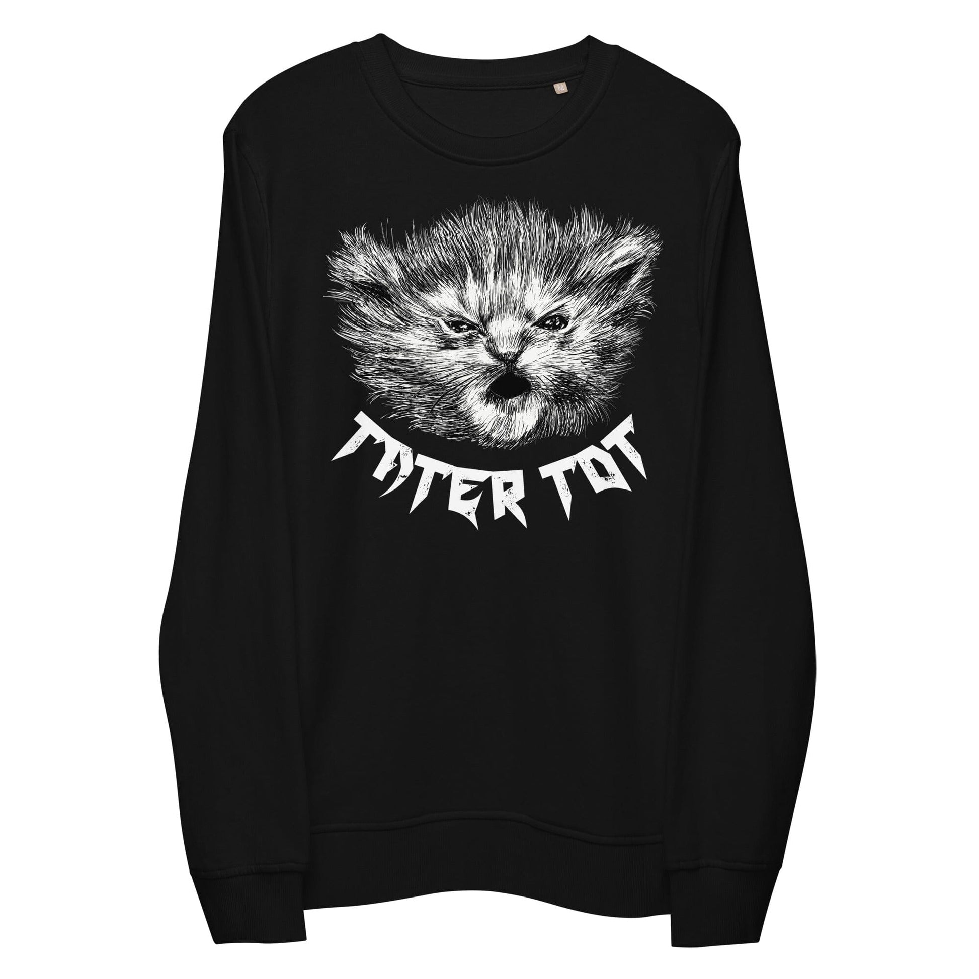 BLACK Metal Tater Tot Sweatshirt [Unfoiled] (All net proceeds go to Kitty CrusAIDe) JoyousJoyfulJoyness S 