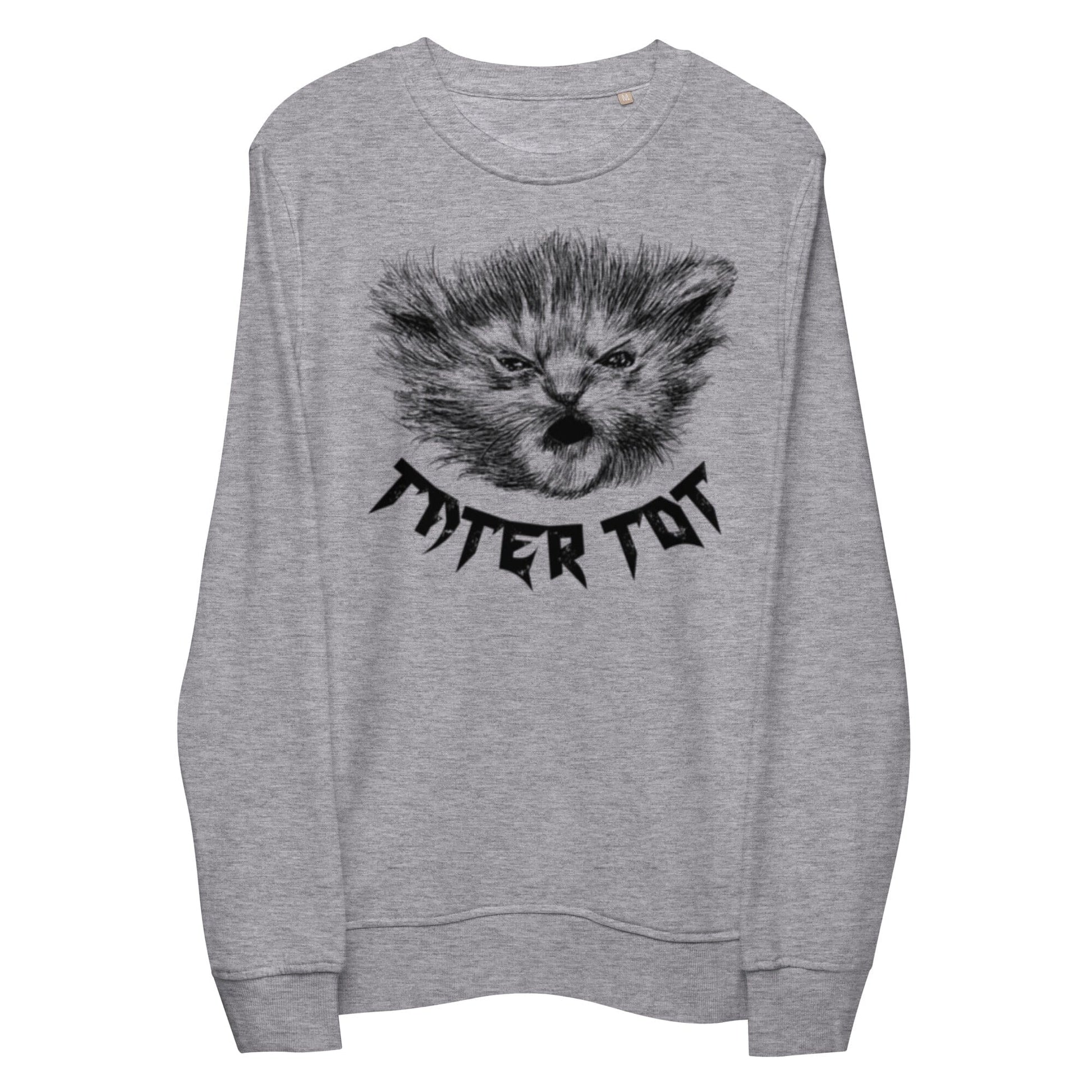 Metal Tater Tot Sweatshirt [Unfoiled] (All net proceeds go to Kitty CrusAIDe) JoyousJoyfulJoyness Grey Melange S 