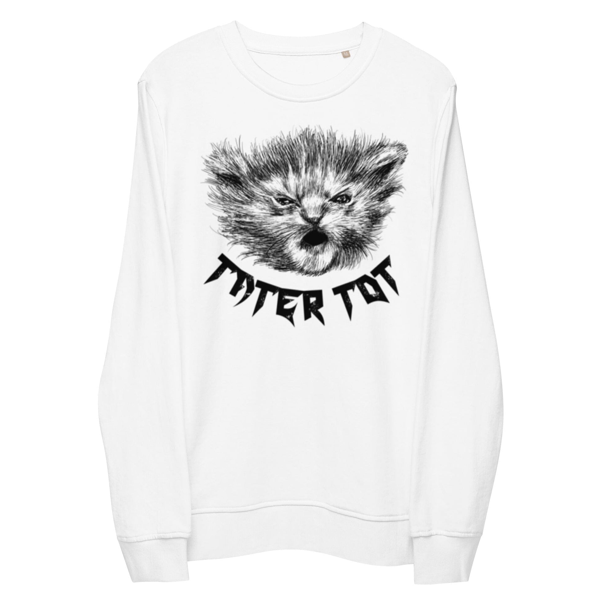 Metal Tater Tot Sweatshirt [Unfoiled] (All net proceeds go to Kitty CrusAIDe) JoyousJoyfulJoyness White S 