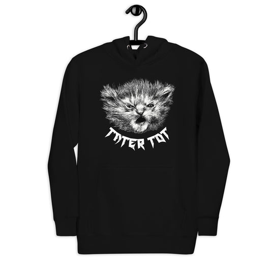 BLACK Metal Tater Tot Hoodie [Unfoiled] (All net proceeds go to Kitty CrusAIDe) JoyousJoyfulJoyness S 