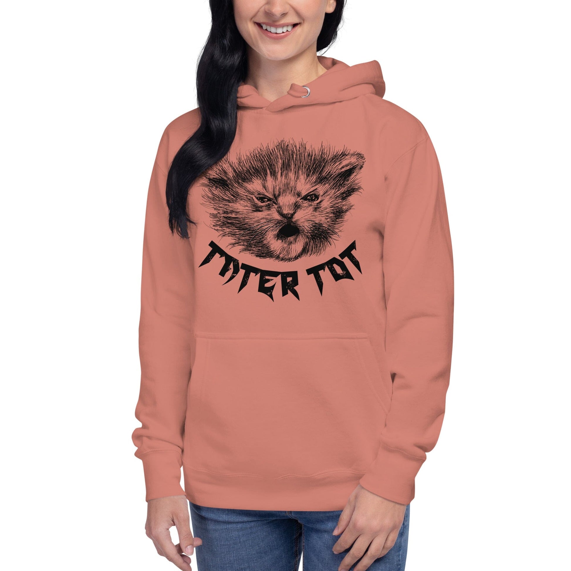 Metal Tater Tot Hoodie [Unfoiled] (All net proceeds go to Kitty CrusAIDe) JoyousJoyfulJoyness Dusty Rose S 