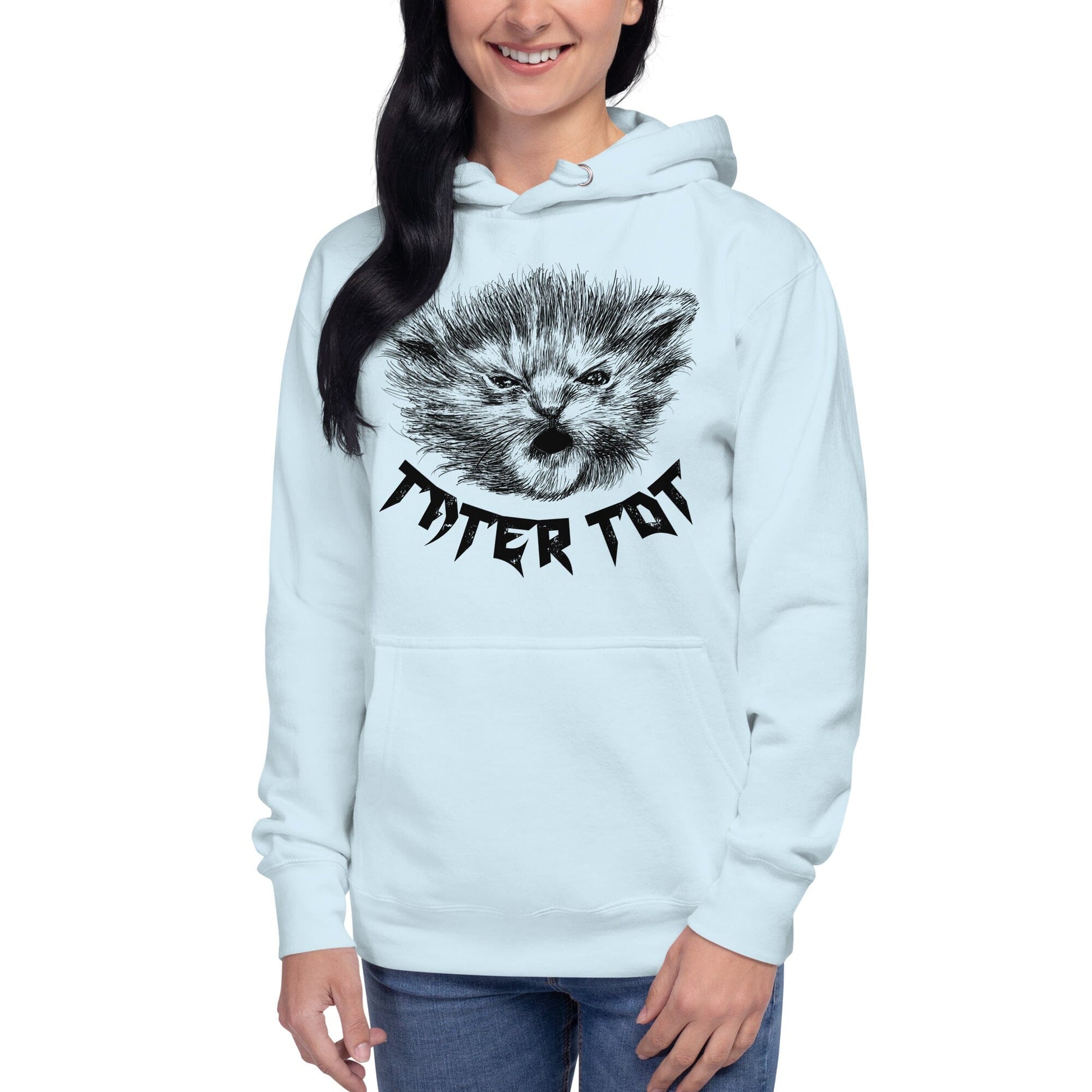 Metal Tater Tot Hoodie [Unfoiled] (All net proceeds go to Kitty CrusAIDe) JoyousJoyfulJoyness Sky Blue S 