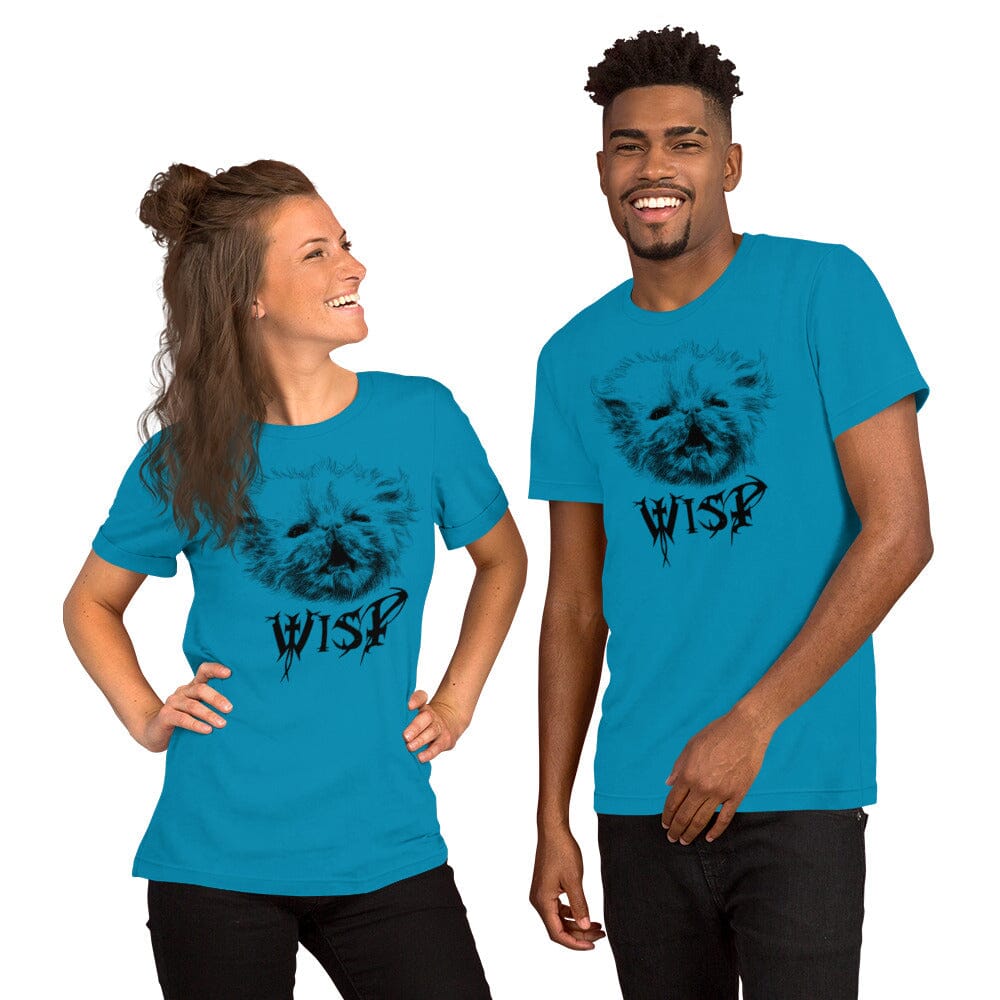 Metal Wisp T-Shirt (Extended Sizing) [Unfoiled] (All net proceeds go to Rags to Riches Animal Rescue) JoyousJoyfulJoyness Aqua 3XL 