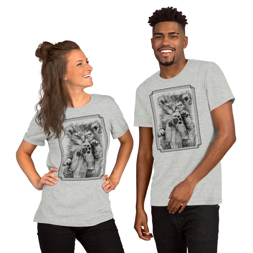 Scrungle Tater Tot T-Shirt [Unfoiled] (All net proceeds go to Kitty CrusAIDe) JoyousJoyfulJoyness Athletic Heather XS 