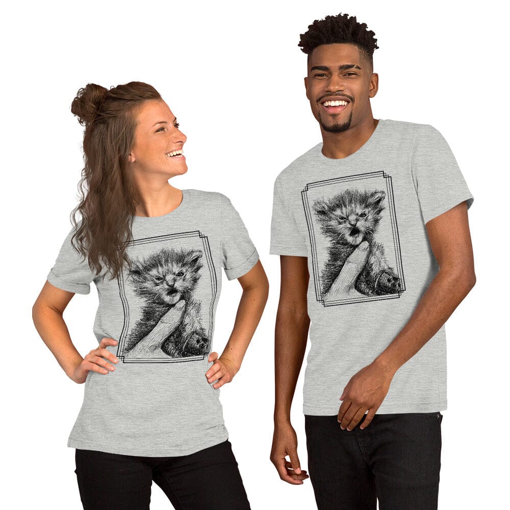 Angry Tater Tot (Full Body) T-Shirt [Unfoiled] (All net proceeds go to Kitty CrusAIDe) JoyousJoyfulJoyness Athletic Heather XS 