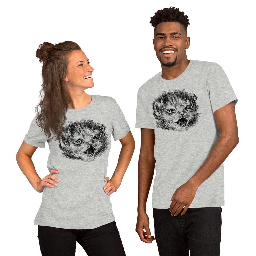 Happy Tater Tot T-Shirt [Unfoiled] (All net proceeds go to Kitty CrusAIDe) JoyousJoyfulJoyness Athletic Heather XS 