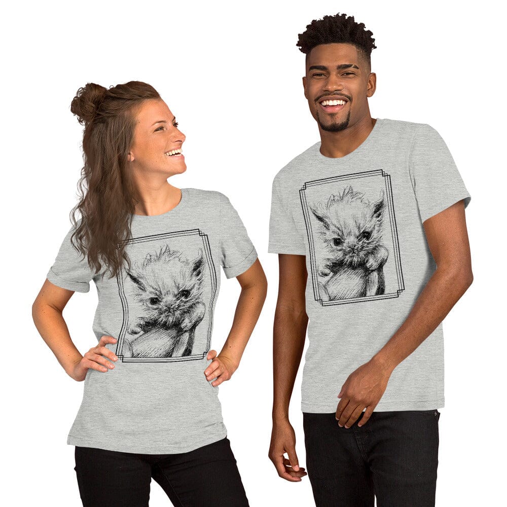 Scrungle Wisp T-Shirt [Unfoiled] (All net proceeds go to Rags to Riches Animal Rescue, Inc.) JoyousJoyfulJoyness Athletic Heather XS 