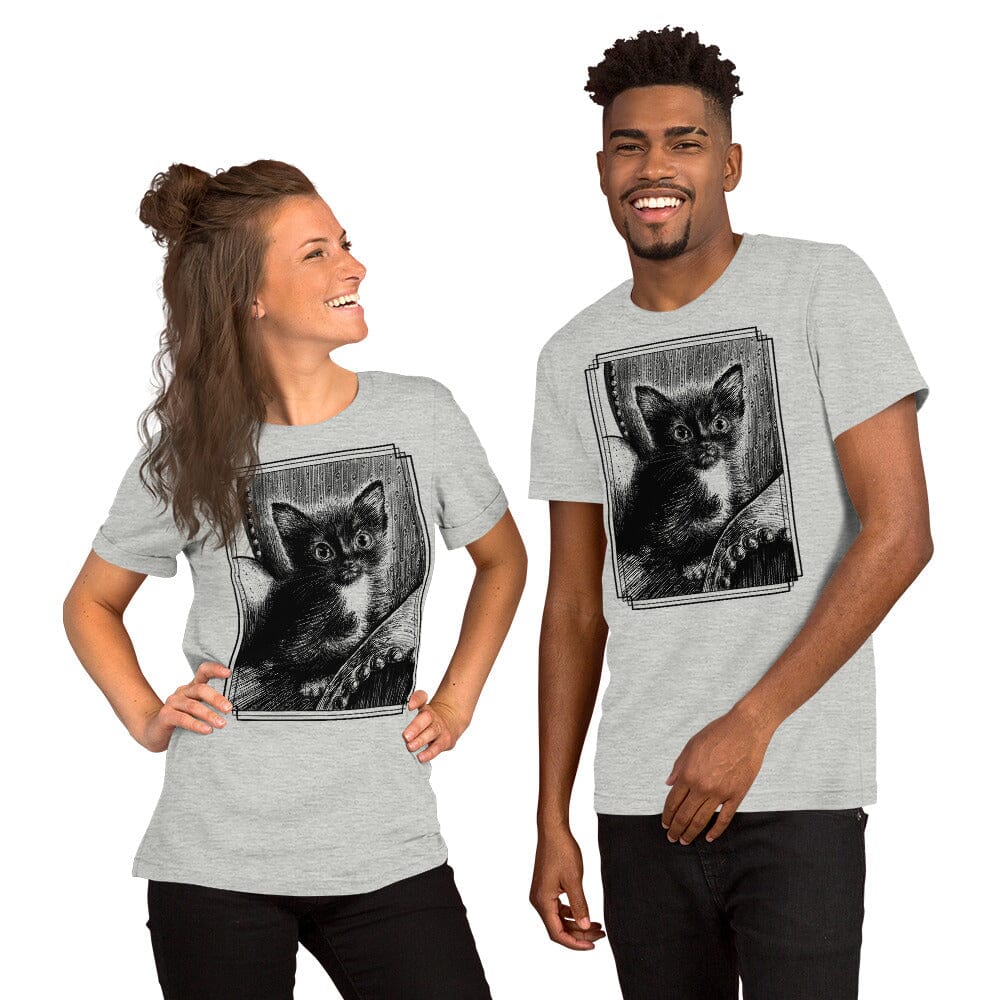 Tiny Tim and his Chair T-Shirt [Unfoiled] (All net proceeds go to Tiny Tim's Tiny Foster Family) JoyousJoyfulJoyness Athletic Heather XS 
