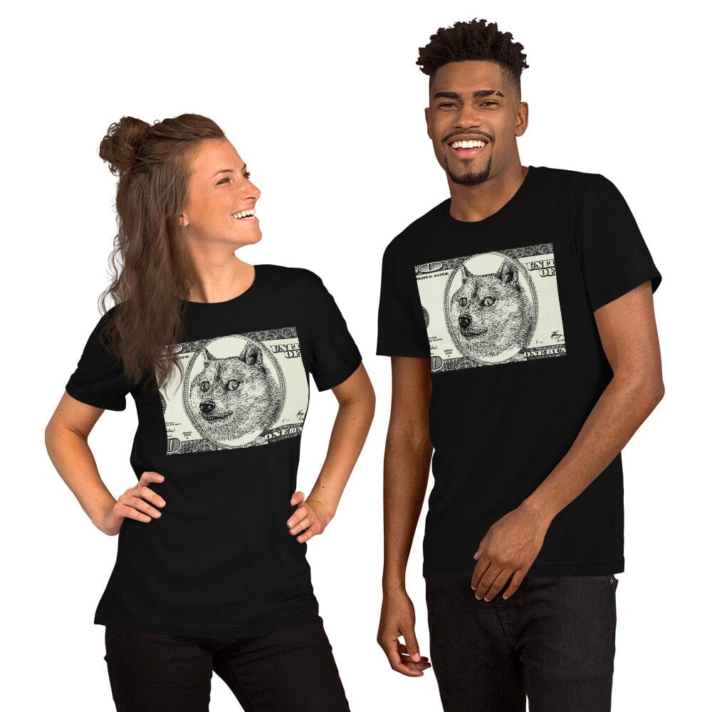 Doge Bucks T-Shirt JoyousJoyfulJoyness Black XS 
