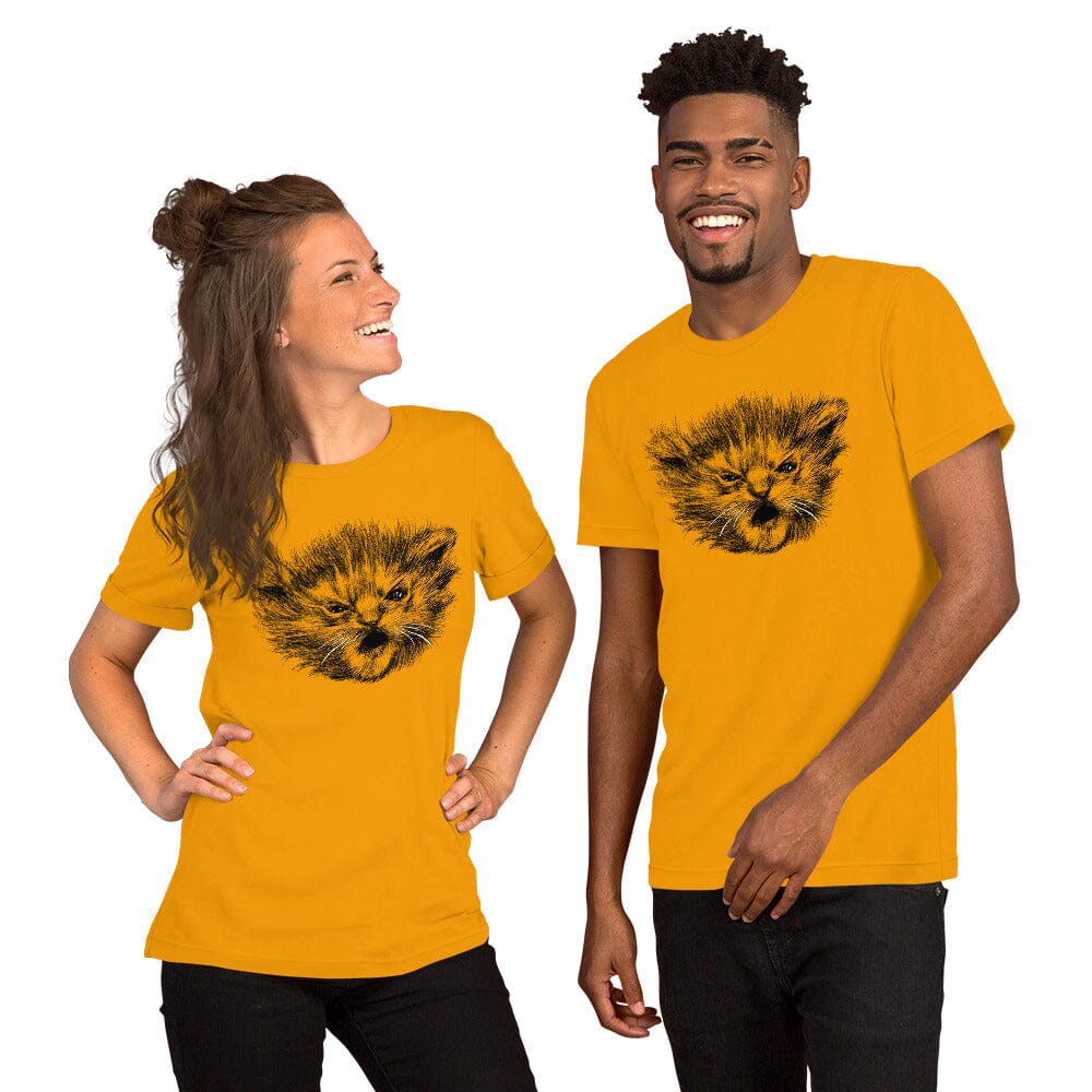 Angry Tater Tot T-Shirt [Unfoiled] (All net proceeds go to Kitty CrusAIDe) JoyousJoyfulJoyness Gold S 
