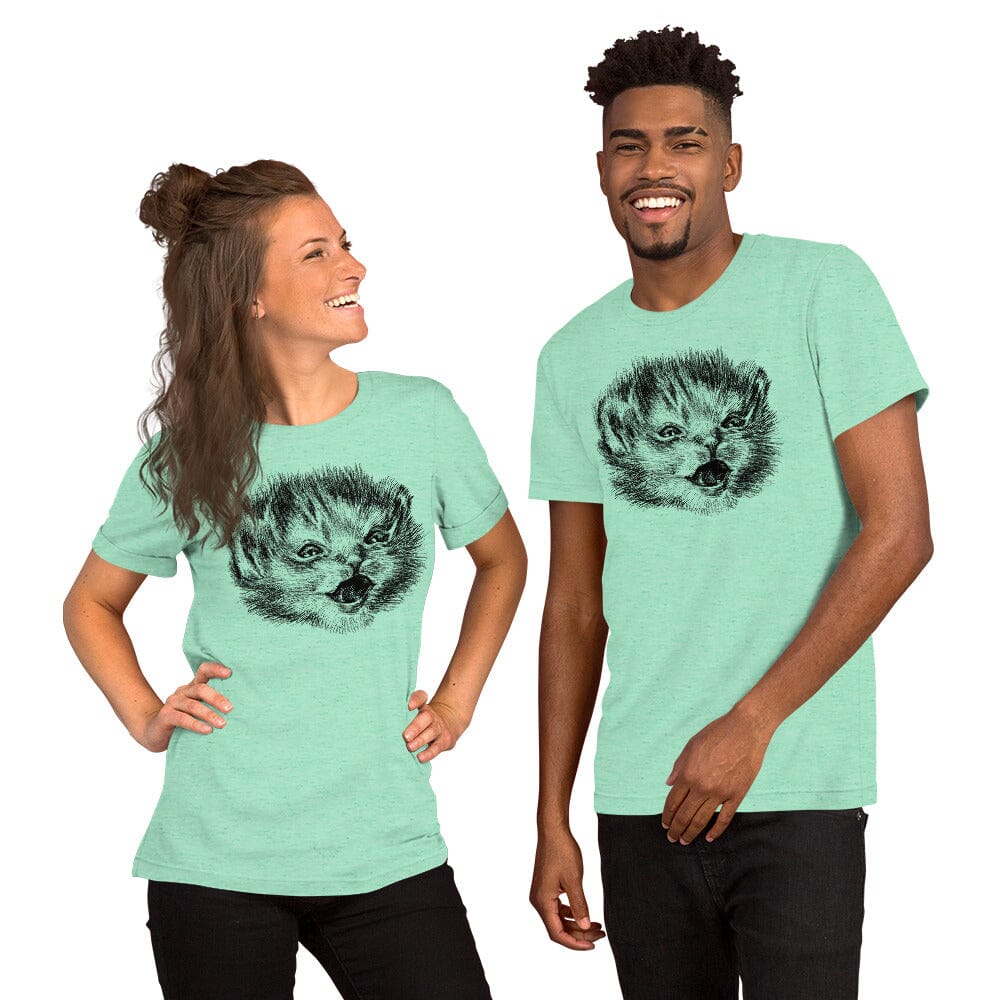 Happy Tater Tot T-Shirt [Unfoiled] (All net proceeds go to Kitty CrusAIDe) JoyousJoyfulJoyness Heather Mint S 