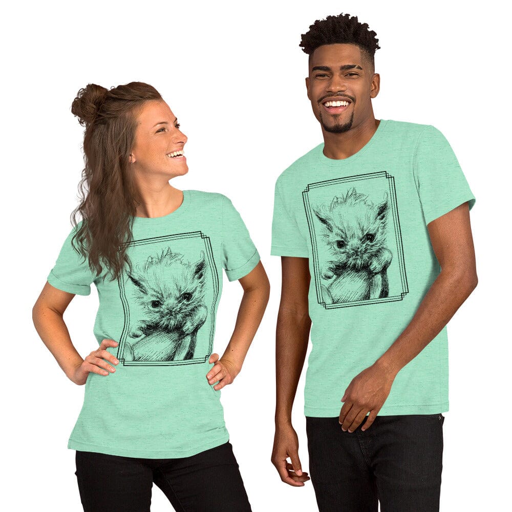 Scrungle Wisp T-Shirt [Unfoiled] (All net proceeds go to Rags to Riches Animal Rescue, Inc.) JoyousJoyfulJoyness Heather Mint S 