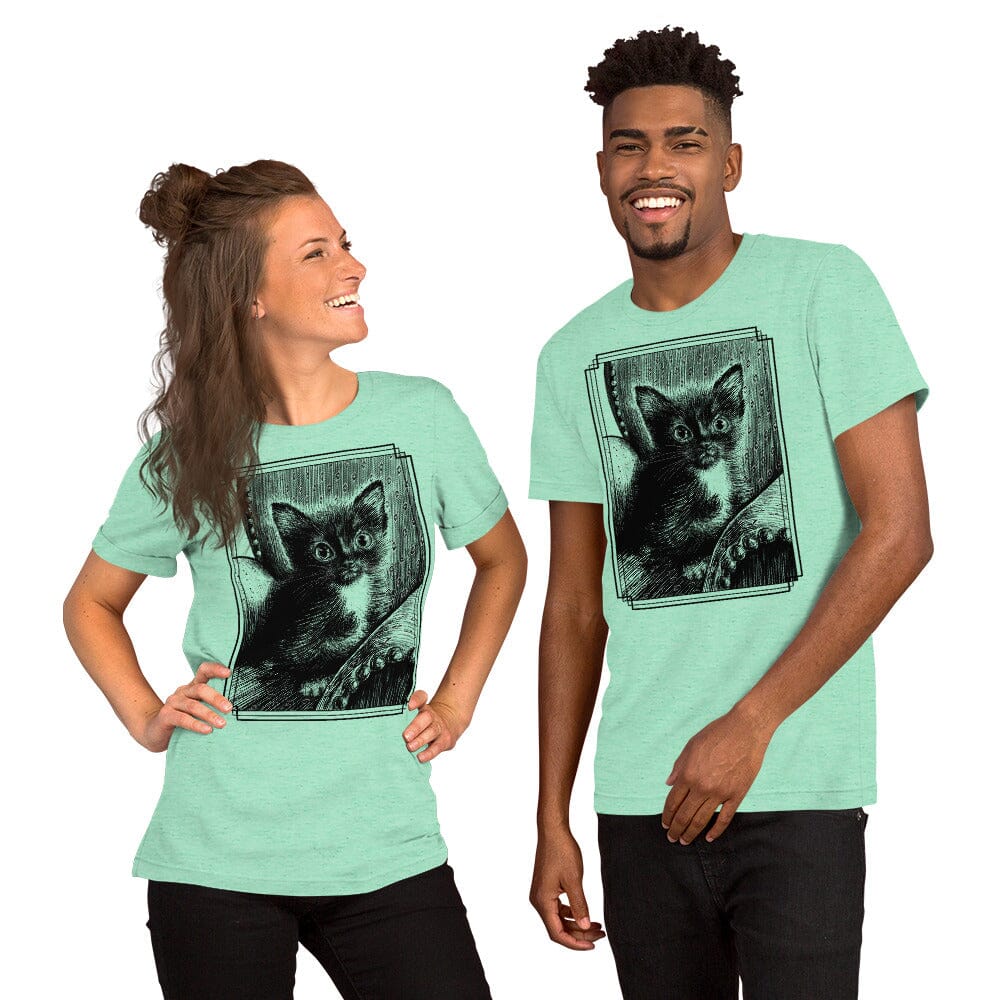 Tiny Tim and his Chair T-Shirt [Unfoiled] (All net proceeds go to Tiny Tim's Tiny Foster Family) JoyousJoyfulJoyness Heather Mint S 