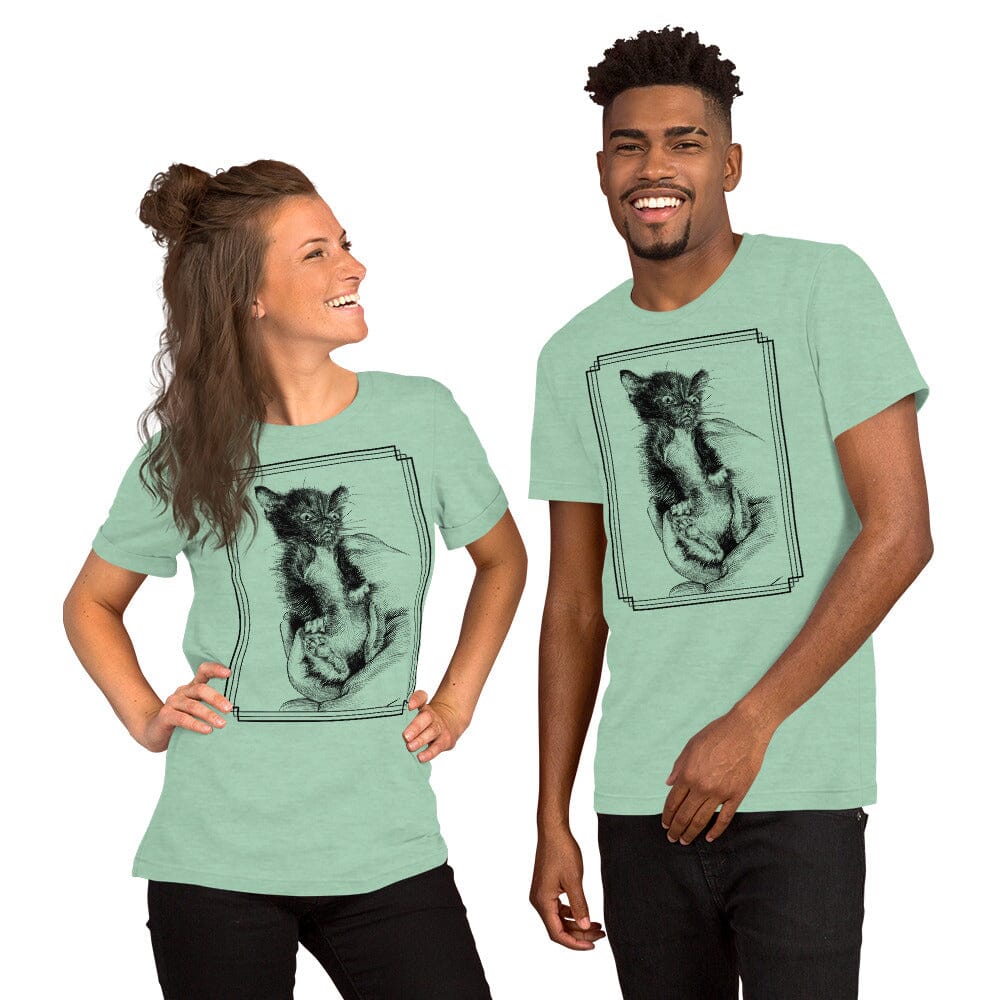 Silly Tiny Tim T-Shirt [Unfoiled] (All net proceeds go to Tiny Tim's Tiny Foster Family) JoyousJoyfulJoyness Heather Prism Mint XS 