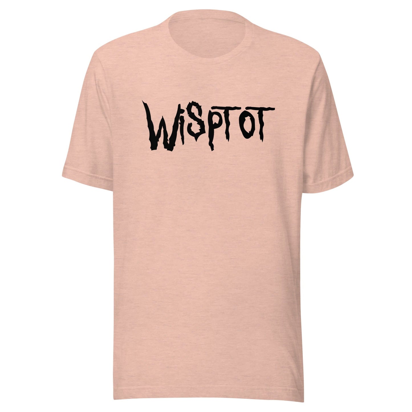 WispTot T-Shirt (Extended Sizing) [Unfoiled] (All net proceeds go to equally to Kitty CrusAIDe and Rags to Riches Animal Rescue) JoyousJoyfulJoyness Heather Prism Peach 3XL 