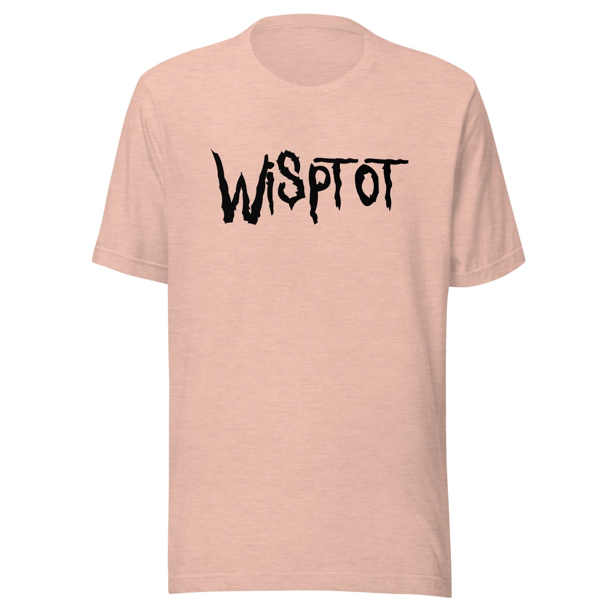 WispTot T-Shirt (Extended Sizing) [Unfoiled] (All net proceeds go to equally to Kitty CrusAIDe and Rags to Riches Animal Rescue) JoyousJoyfulJoyness Heather Prism Peach 3XL 