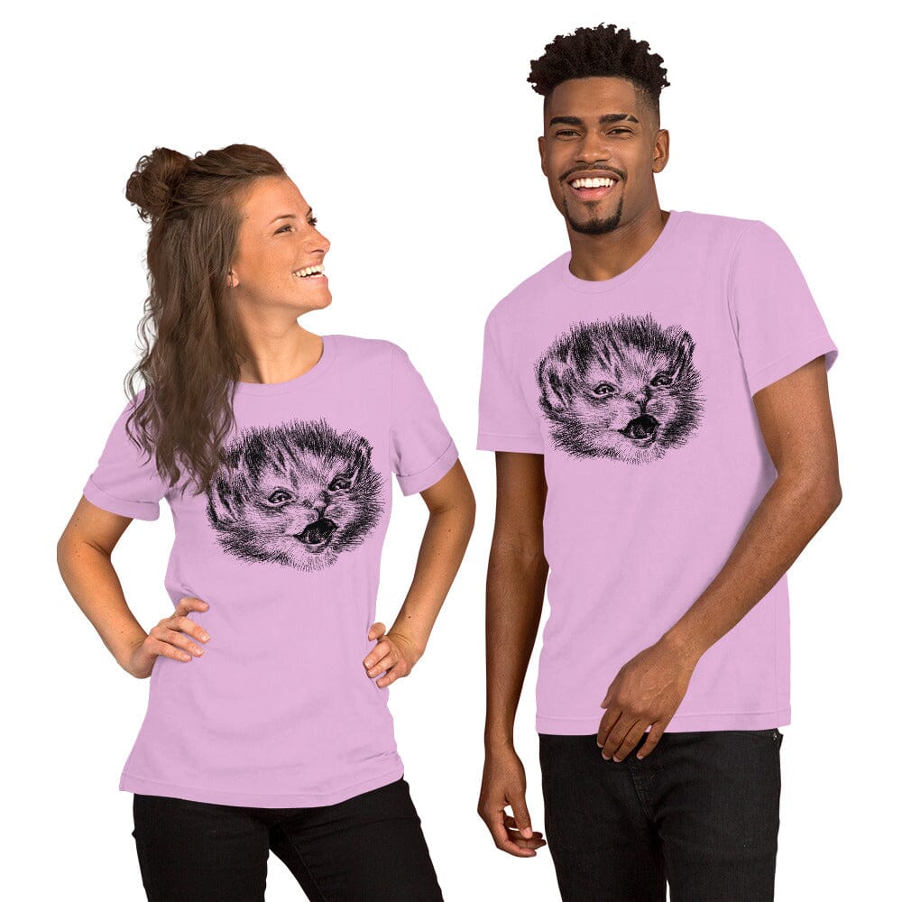 Happy Tater Tot T-Shirt [Unfoiled] (All net proceeds go to Kitty CrusAIDe) JoyousJoyfulJoyness Lilac S 