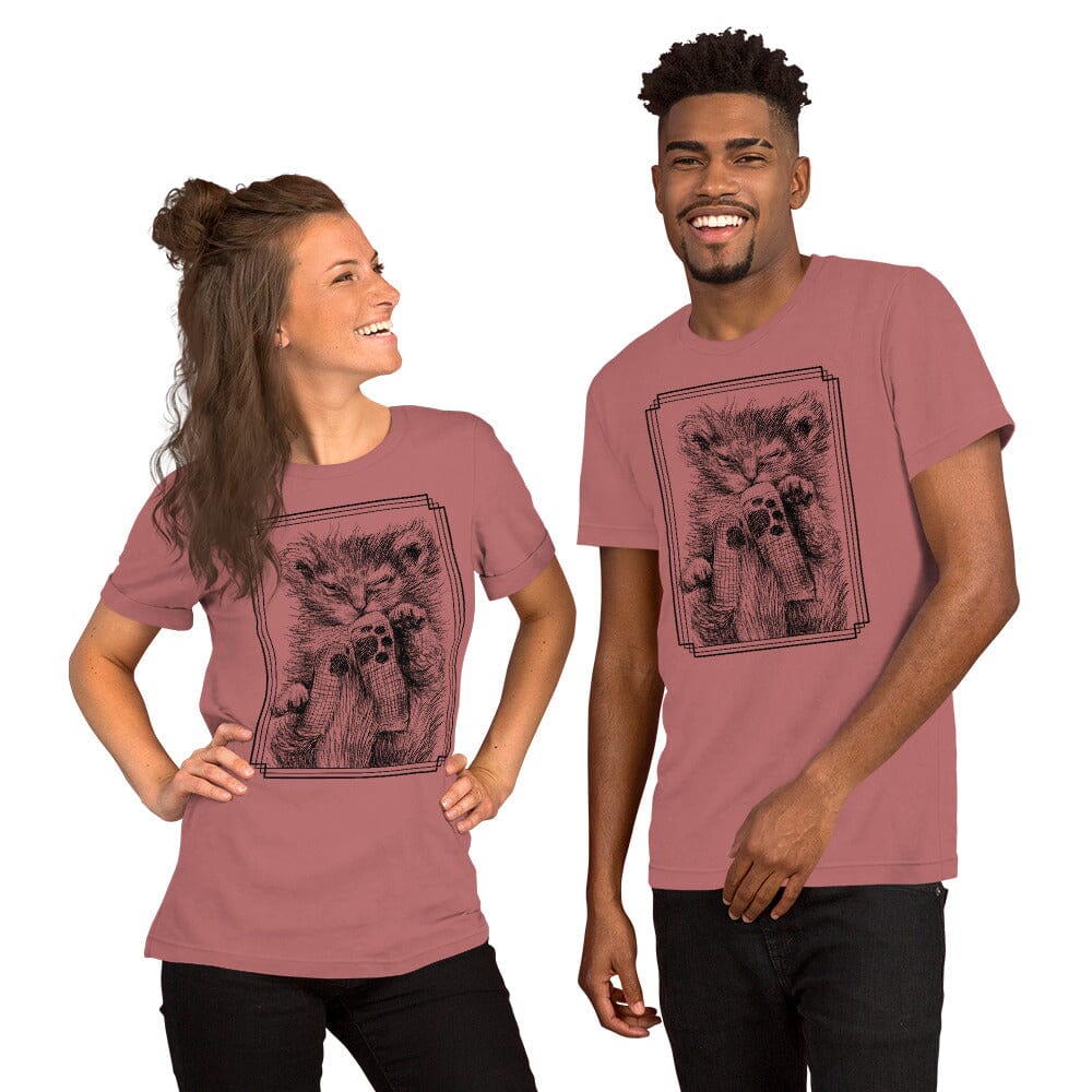 Scrungle Tater Tot T-Shirt [Unfoiled] (All net proceeds go to Kitty CrusAIDe) JoyousJoyfulJoyness Mauve S 