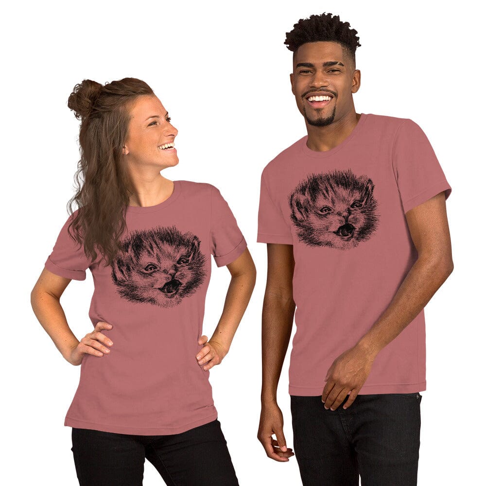 Happy Tater Tot T-Shirt [Unfoiled] (All net proceeds go to Kitty CrusAIDe) JoyousJoyfulJoyness Mauve S 
