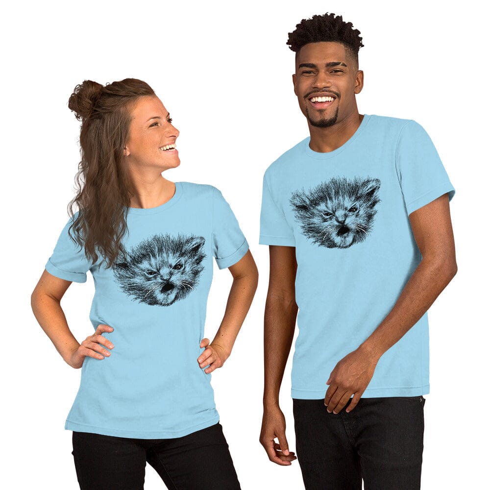 Angry Tater Tot T-Shirt [Unfoiled] (All net proceeds go to Kitty CrusAIDe) JoyousJoyfulJoyness Ocean Blue S 