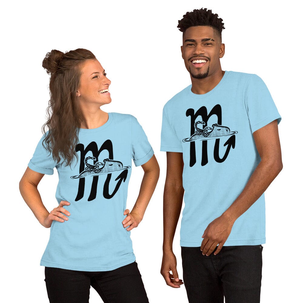 Capybara Zodiac - 08 - Scorpio Unisex T-Shirt JoyousJoyfulJoyness Ocean Blue S 