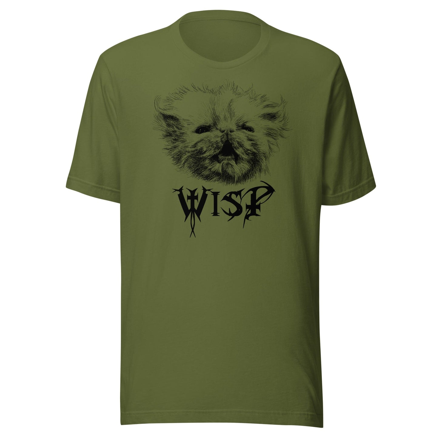 Metal Wisp T-Shirt [Unfoiled] (All net proceeds go to Rags to Riches Animal Rescue) JoyousJoyfulJoyness Olive S 