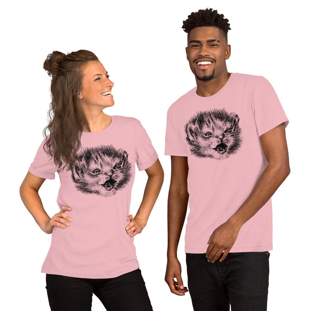 Happy Tater Tot T-Shirt [Unfoiled] (All net proceeds go to Kitty CrusAIDe) JoyousJoyfulJoyness Pink S 