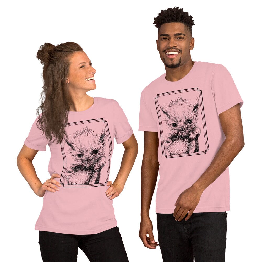Scrungle Wisp T-Shirt [Unfoiled] (All net proceeds go to Rags to Riches Animal Rescue, Inc.) JoyousJoyfulJoyness Pink S 