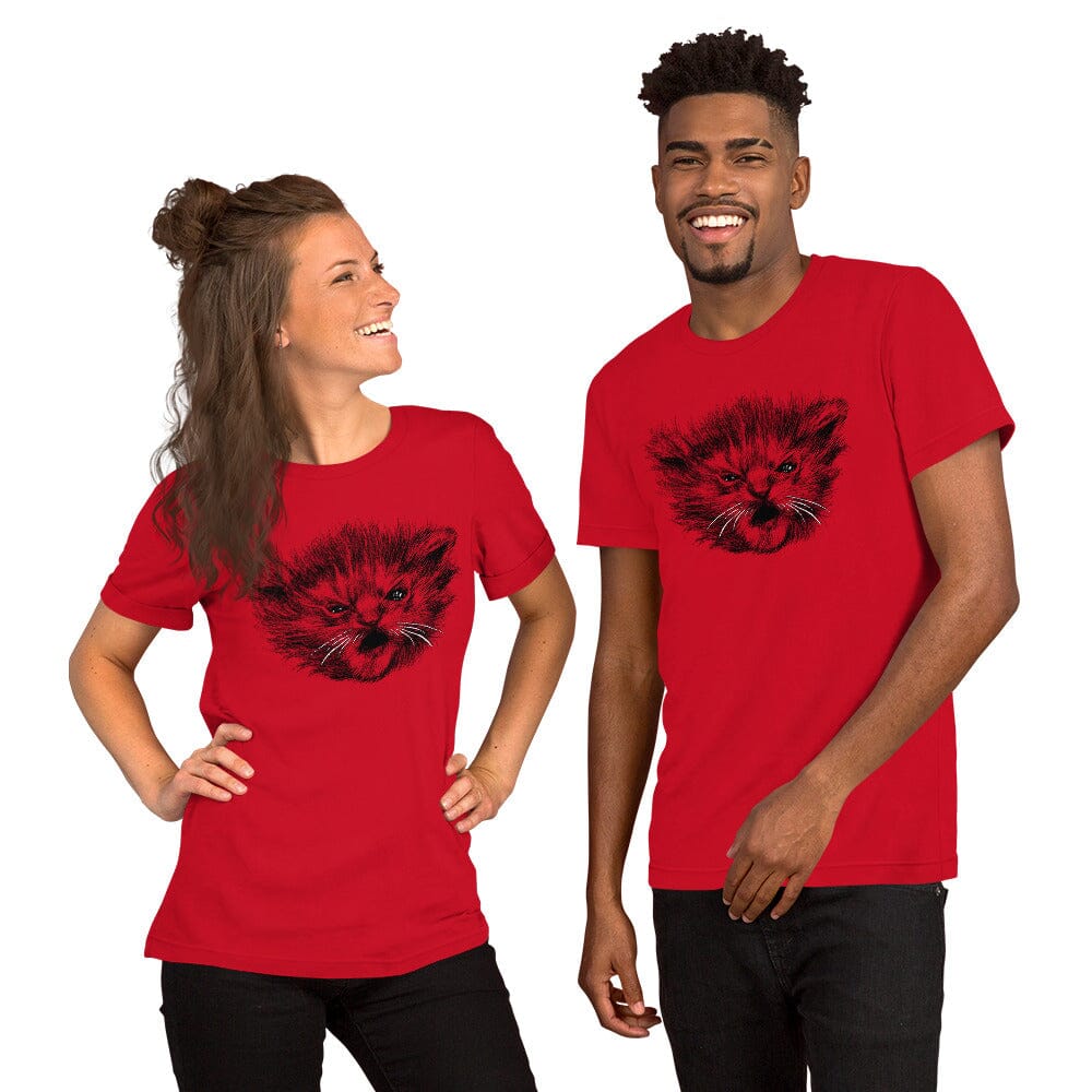 Angry Tater Tot T-Shirt [Unfoiled] (All net proceeds go to Kitty CrusAIDe) JoyousJoyfulJoyness Red XS 