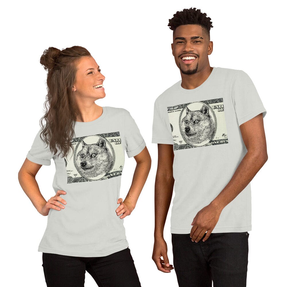 Doge Bucks T-Shirt JoyousJoyfulJoyness Silver S 