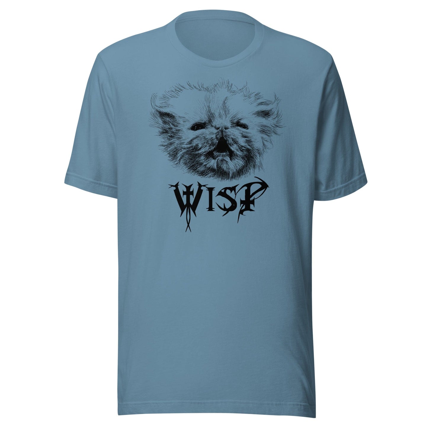Metal Wisp T-Shirt [Unfoiled] (All net proceeds go to Rags to Riches Animal Rescue) JoyousJoyfulJoyness Steel Blue S 
