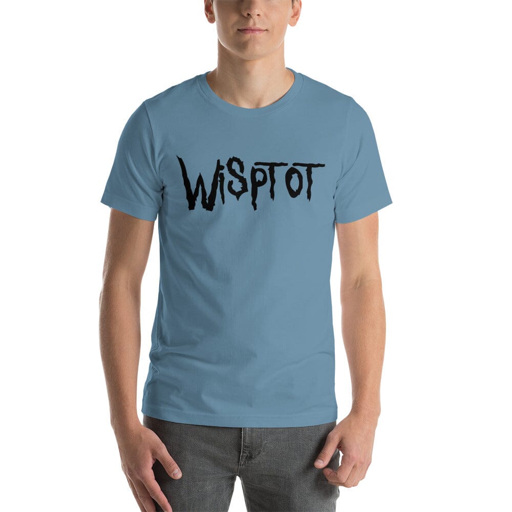 WispTot T-Shirt [Unfoiled] (All net proceeds go to equally to Kitty CrusAIDe and Rags to Riches Animal Rescue) JoyousJoyfulJoyness Steel Blue S 