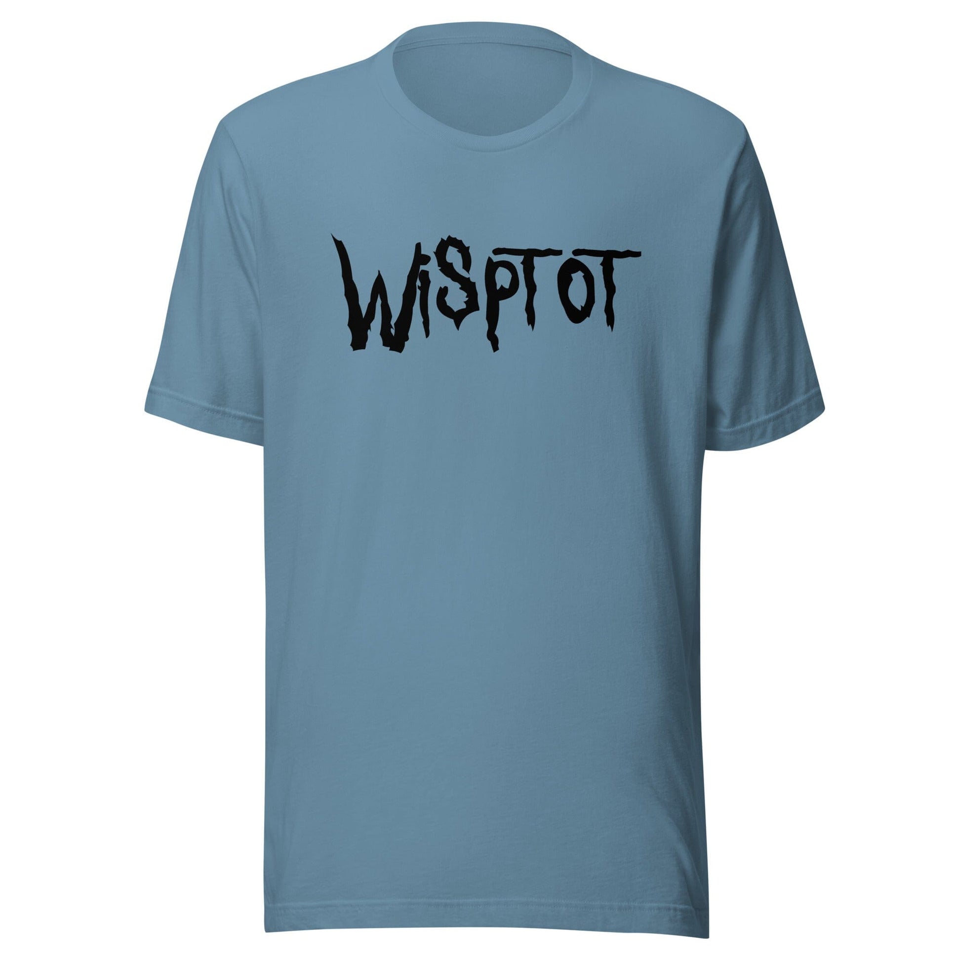 WispTot T-Shirt (Extended Sizing) [Unfoiled] (All net proceeds go to equally to Kitty CrusAIDe and Rags to Riches Animal Rescue) JoyousJoyfulJoyness Steel Blue 3XL 