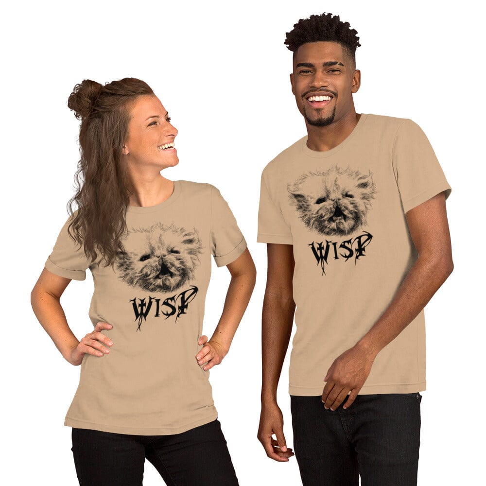 Metal Wisp T-Shirt (Extended Sizing) [Unfoiled] (All net proceeds go to Rags to Riches Animal Rescue) JoyousJoyfulJoyness Tan 3XL 