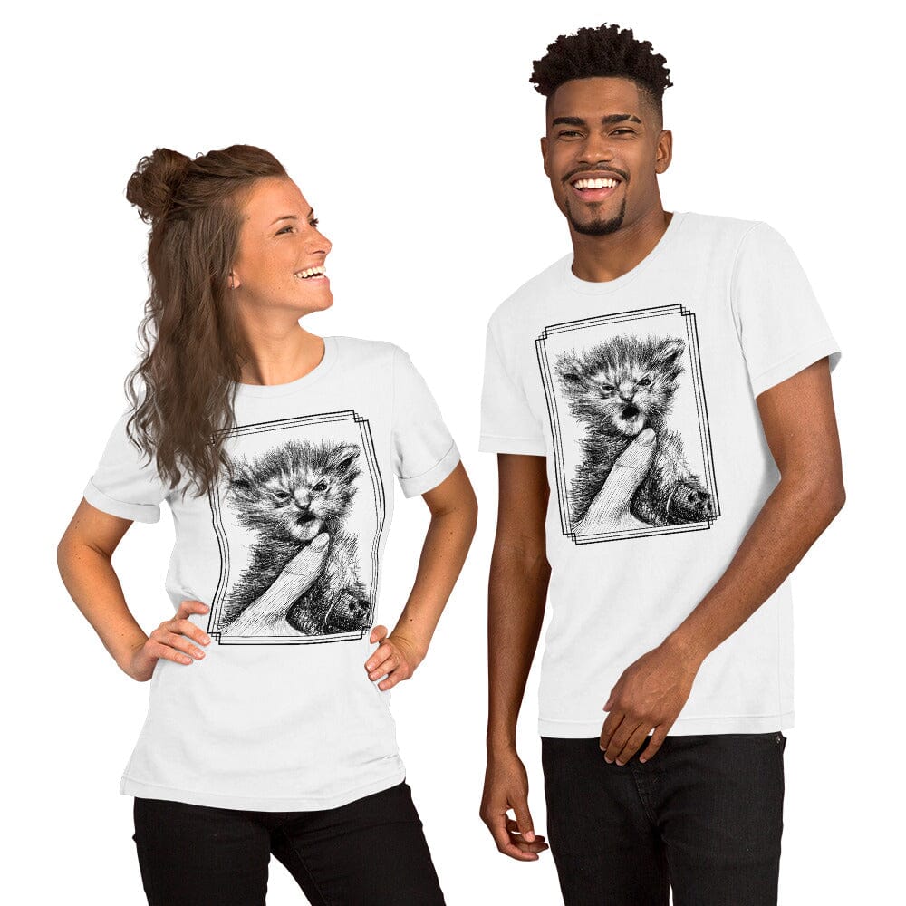 Angry Tater Tot (Full Body) T-Shirt [Unfoiled] (All net proceeds go to Kitty CrusAIDe) JoyousJoyfulJoyness White XS 