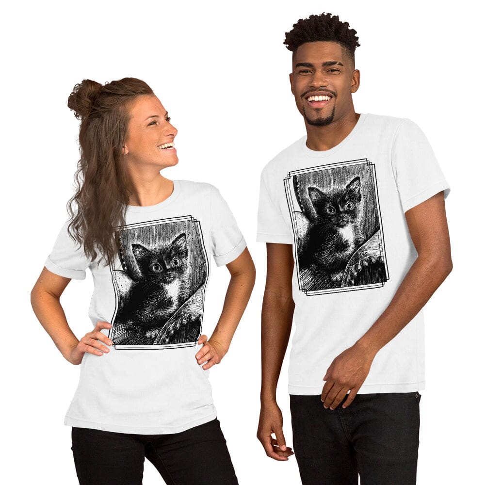 Tiny Tim and his Chair T-Shirt [Unfoiled] (All net proceeds go to Tiny Tim's Tiny Foster Family) JoyousJoyfulJoyness White XS 