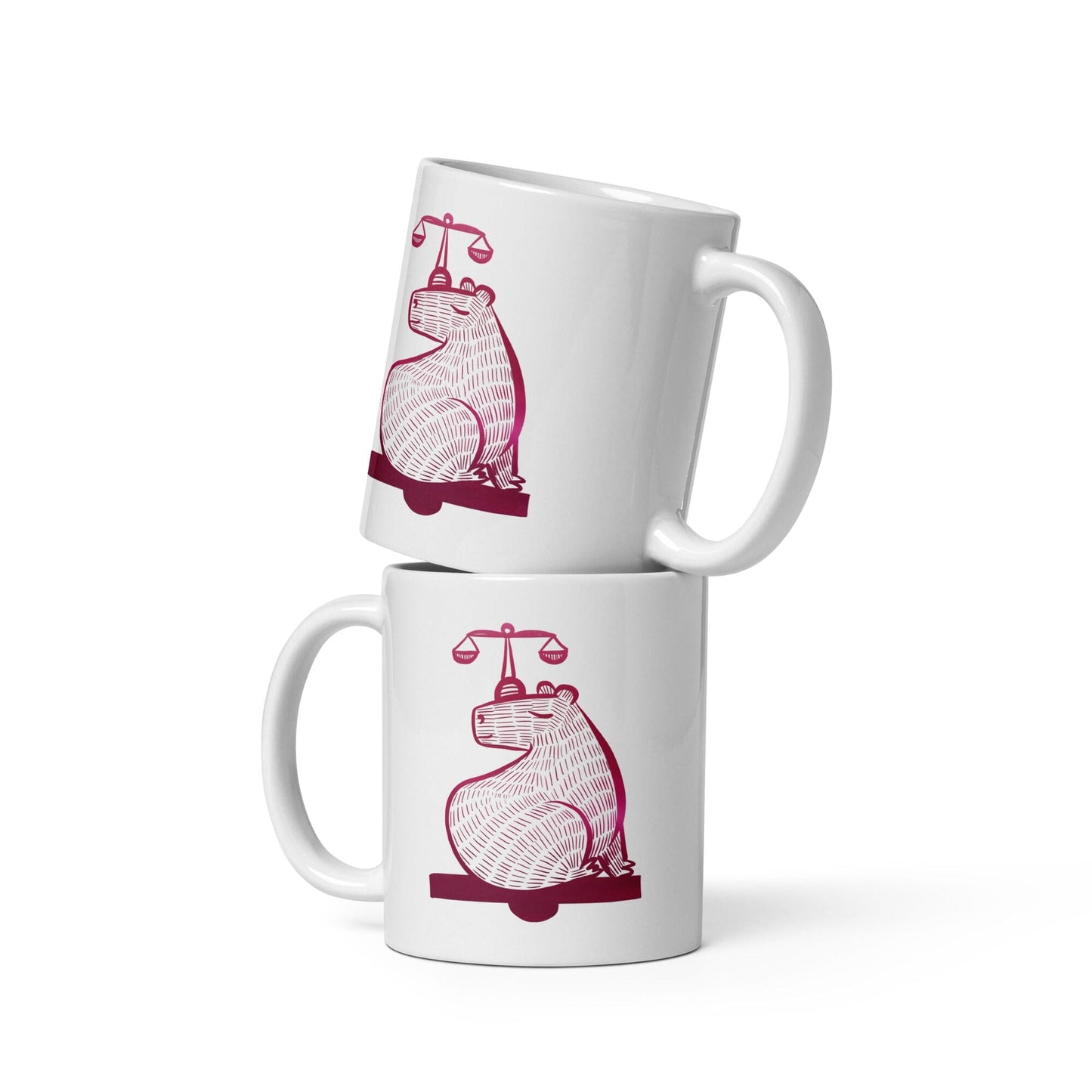Capybara Zodiac - 07 - Libra Ceramic Mug JoyousJoyfulJoyness 11 oz 